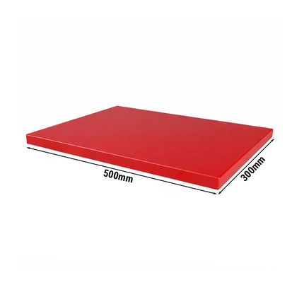 Libbey Chopping Board - 300x500mm - Thickness: 20mm - HACCP-Compliant - HDPE - Red