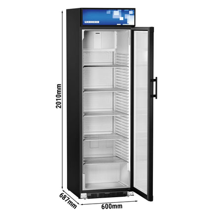LIEBHERR | Commercial Beverage Display Fridge - 403 L – 1 Glass Door – Black