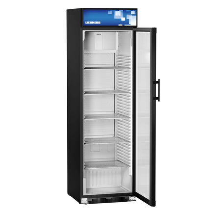 LIEBHERR | Commercial Beverage Display Fridge - 403 L – 1 Glass Door – Black