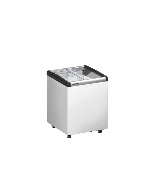 LIEBHERR commercial chest freezer - 104 litres - with sliding glass lid - white