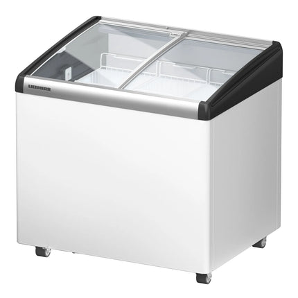 LIEBHERR commercial chest freezer - 143 litres - with sliding glass lid - white