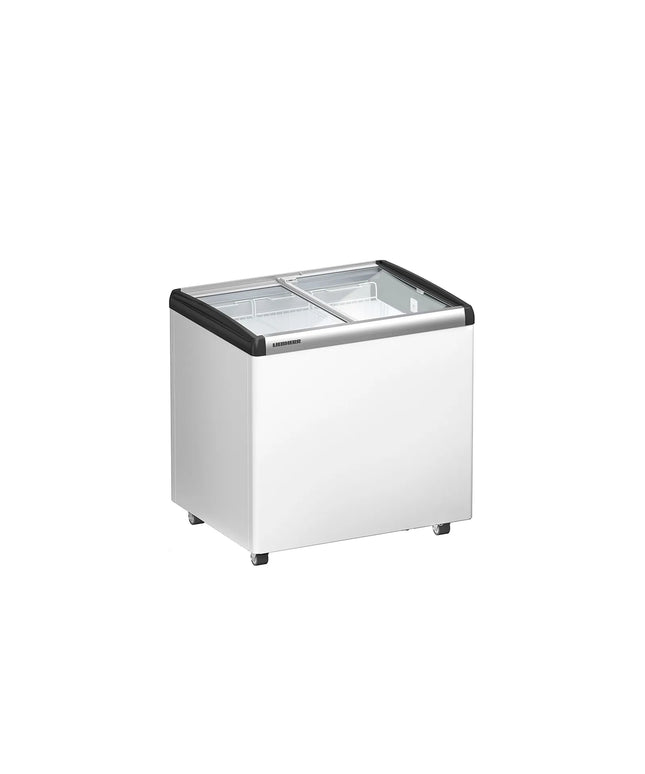 LIEBHERR commercial chest freezer - 163 litres - with sliding glass lid - white
