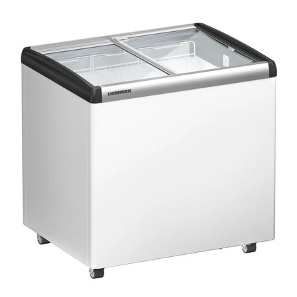 LIEBHERR commercial chest freezer - 163 litres - with sliding glass lid - white