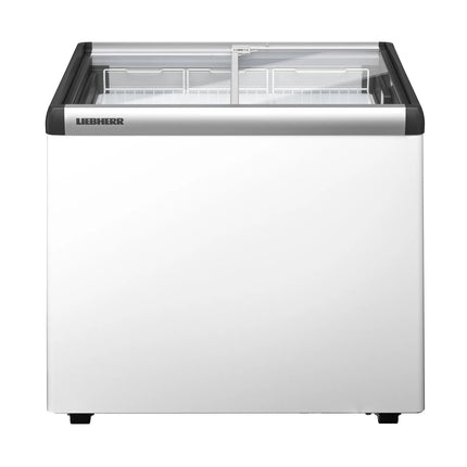 LIEBHERR commercial chest freezer - 163 litres - with sliding glass lid - white