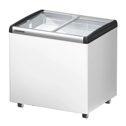 LIEBHERR commercial chest freezer - 163 litres - with sliding glass lid - white