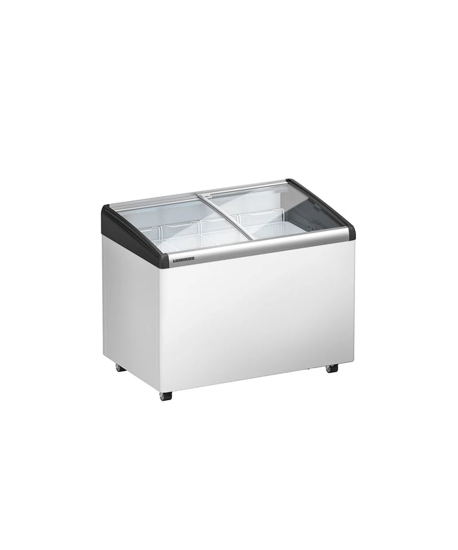 LIEBHERR commercial chest freezer - 196 litres - with sliding glass lid - white
