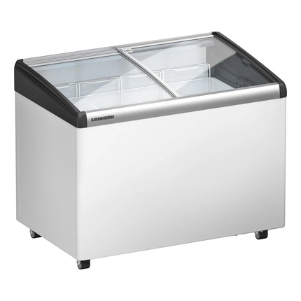 LIEBHERR commercial chest freezer - 196 litres - with sliding glass lid - white