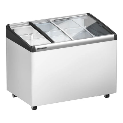 LIEBHERR commercial chest freezer - 196 litres - with sliding glass lid - white