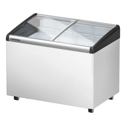 LIEBHERR commercial chest freezer - 196 litres - with sliding glass lid - white