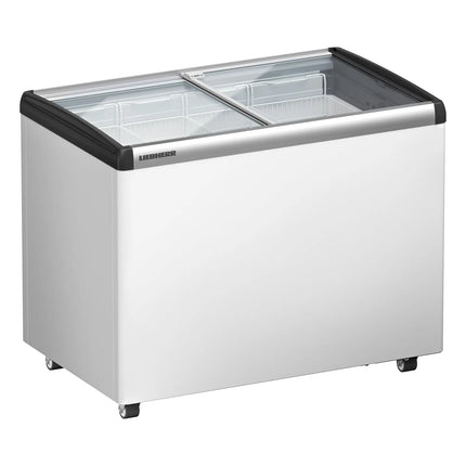 LIEBHERR commercial chest freezer - 222 litres - with sliding glass lid - white