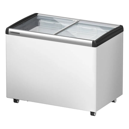 LIEBHERR commercial chest freezer - 222 litres - with sliding glass lid - white