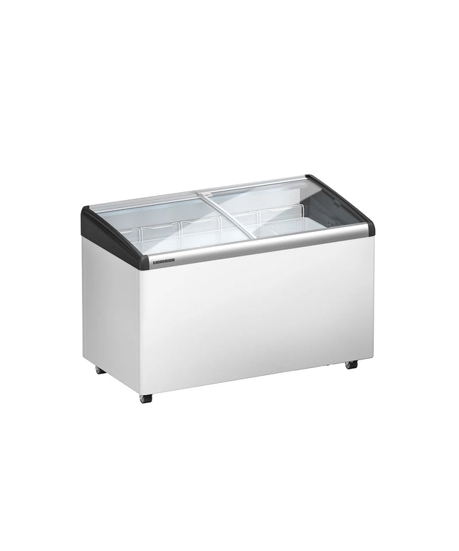 LIEBHERR commercial chest freezer - 249 litres - with sliding glass lid - white