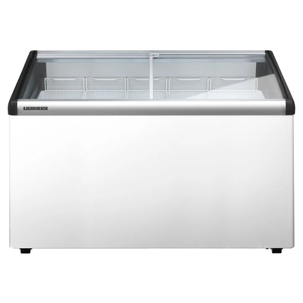 LIEBHERR commercial chest freezer - 249 litres - with sliding glass lid - white
