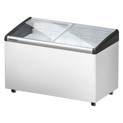 LIEBHERR commercial chest freezer - 249 litres - with sliding glass lid - white