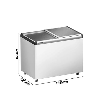 LIEBHERR commercial chest freezer - 252 litres - with aluminium lid - white
