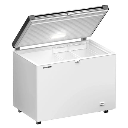 LIEBHERR commercial chest freezer - 266 litres - stainless steel lid