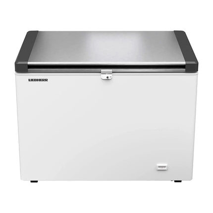 LIEBHERR commercial chest freezer - 266 litres - stainless steel lid