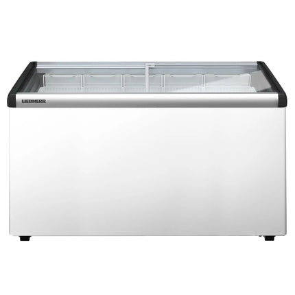 LIEBHERR commercial chest freezer - 280 litres - with sliding glass lid - white