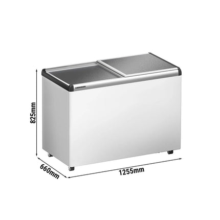 LIEBHERR commercial chest freezer - 318 litres - with aluminium lid - white