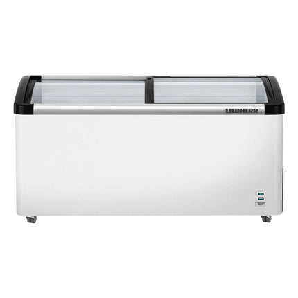 LIEBHERR commercial chest freezer - 355 litres - with sliding glass lid - white