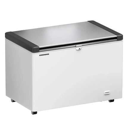 LIEBHERR commercial chest freezer - 404 litres - stainless steel lid