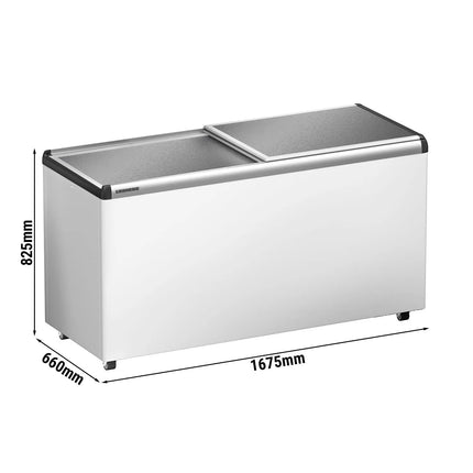 LIEBHERR commercial chest freezer - 449 litres - with aluminium lid - white