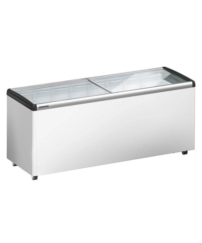 LIEBHERR commercial chest freezer - 457 litres - with sliding glass lid - white