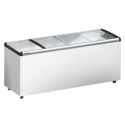 LIEBHERR commercial chest freezer - 457 litres - with sliding glass lid - white