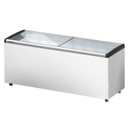 LIEBHERR commercial chest freezer - 457 litres - with sliding glass lid - white
