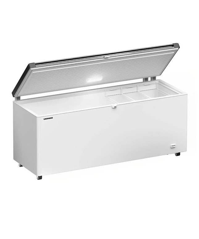 LIEBHERR commercial chest freezer - 542 litres - stainless steel lid