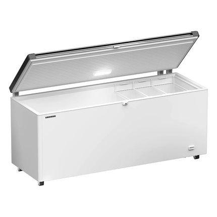 LIEBHERR commercial chest freezer - 542 litres - stainless steel lid
