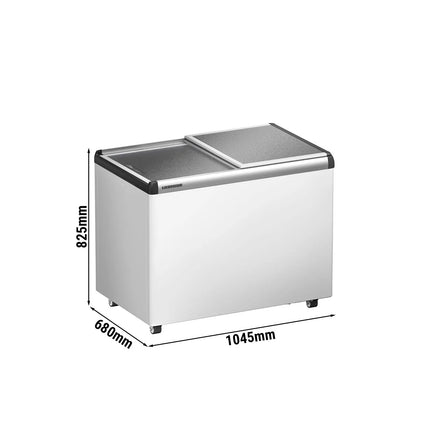 LIEBHERR commercial chilled storage chest - 252 litres - with aluminium lid - white