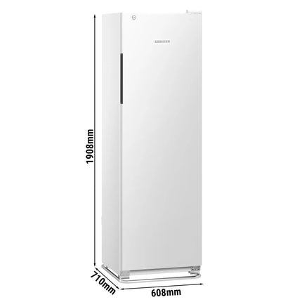 LIEBHERR | Commercial Event Refrigerator 377L - Lockable Solid Door - Ventilated Cooling - 2-9 °C - 5 Shelves w/ Pull-Out Stop - 390 kWh/yr