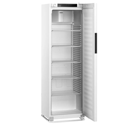 LIEBHERR | Commercial Event Refrigerator 377L - Lockable Solid Door - Ventilated Cooling - 2-9 °C - 5 Shelves w/ Pull-Out Stop - 390 kWh/yr