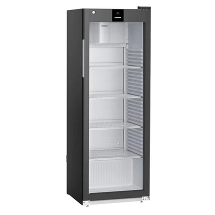 LIEBHERR | Commercial Refrigerator – 347 L - 1 Glass Door - Black - 1–15 °C