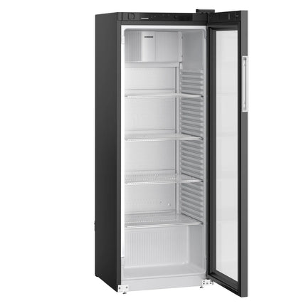 LIEBHERR | Commercial Refrigerator – 347 L - 1 Glass Door - Black - 1–15 °C