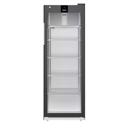 LIEBHERR | Commercial Refrigerator – 347 L - 1 Glass Door - Black - 1–15 °C