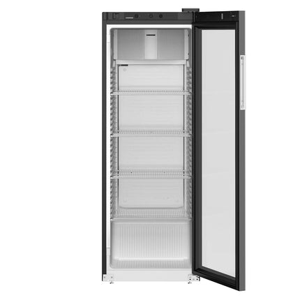 LIEBHERR | Commercial Refrigerator – 347 L - 1 Glass Door - Black - 1–15 °C