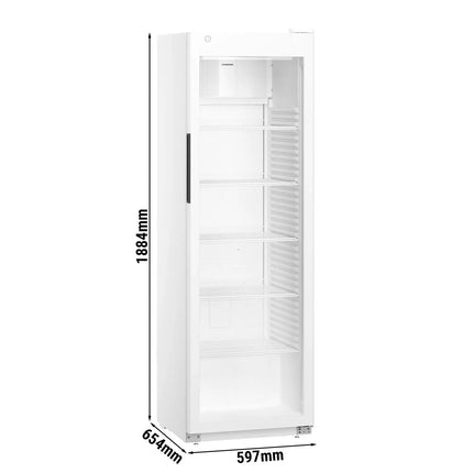 LIEBHERR | Commercial Refrigerator 400 Litres – Glass Door - White - +2 to +9 °C