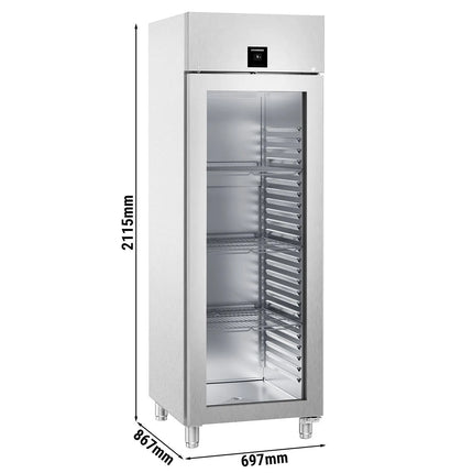 LIEBHERR | Commercial Refrigerator – 625L - GN 2/1 - Lockable - Stainless Steel - +1 to +15°C