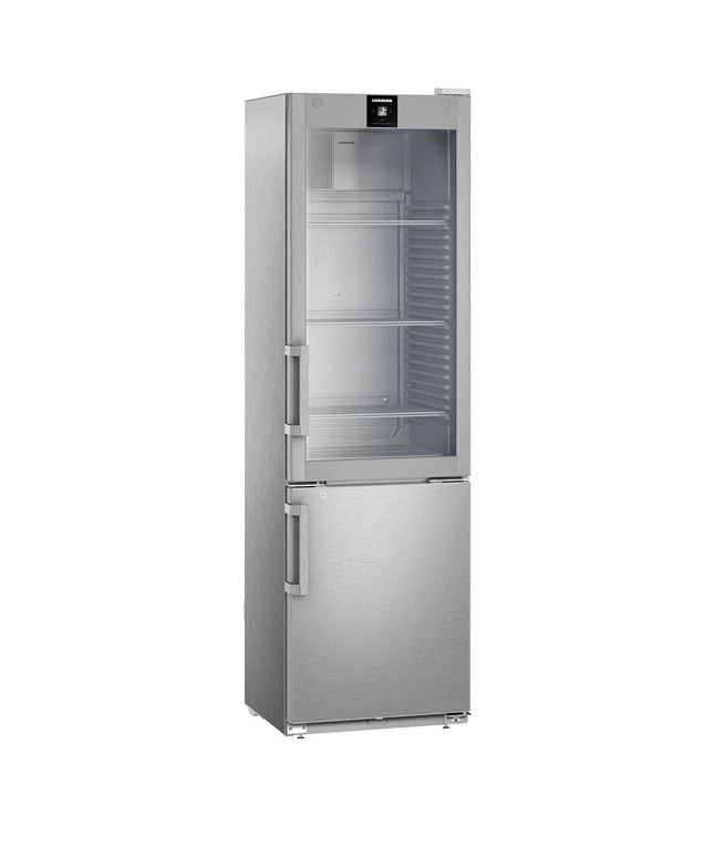 LIEBHERR | Commercial Refrigerator Freezer Stainless steel - 1 glass + 1 solid door - −26-+15 °C