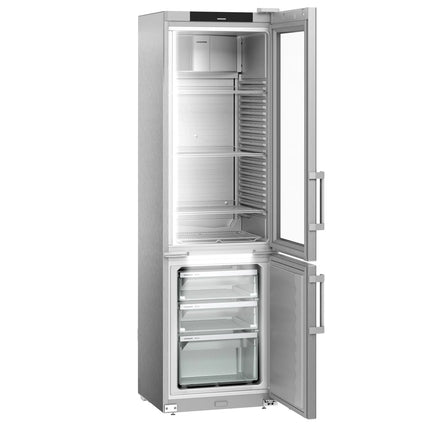 LIEBHERR | Commercial Refrigerator Freezer Stainless steel - 1 glass + 1 solid door - −26-+15 °C
