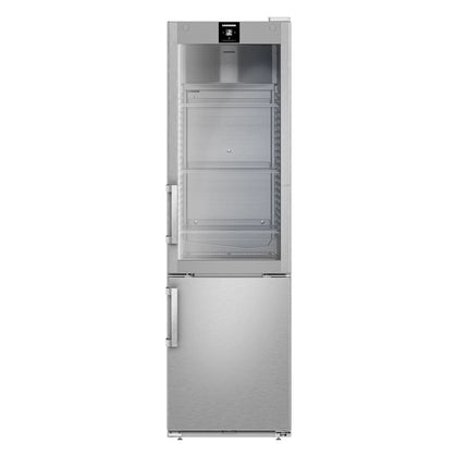 LIEBHERR | Commercial Refrigerator Freezer Stainless steel - 1 glass + 1 solid door - −26-+15 °C