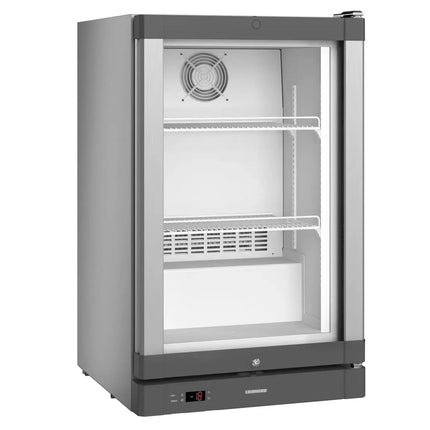 LIEBHERR | Commercial Undercounter Glass Door Freezer 93 L – Silver - -25 to -10 °C