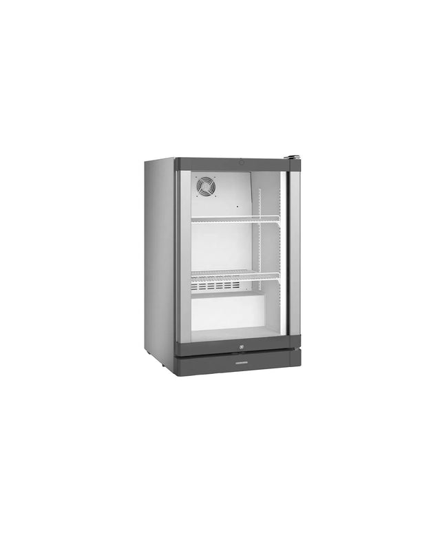 LIEBHERR | Commercial Undercounter Refrigerator 106 L 1 Glass Door PREMIUM – Stainless Steel Silver - 2–12 °C