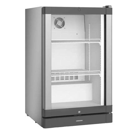 LIEBHERR | Commercial Undercounter Refrigerator 106 L 1 Glass Door PREMIUM – Stainless Steel Silver - 2–12 °C