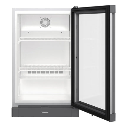 LIEBHERR | Commercial Undercounter Refrigerator 106 L 1 Glass Door PREMIUM – Stainless Steel Silver - 2–12 °C