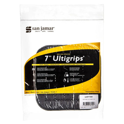 Lót Nồi Neoprene Đen San Jamar UHP77BK Ultigrips® Chống Cháy 17.8 x 17.8 cm
