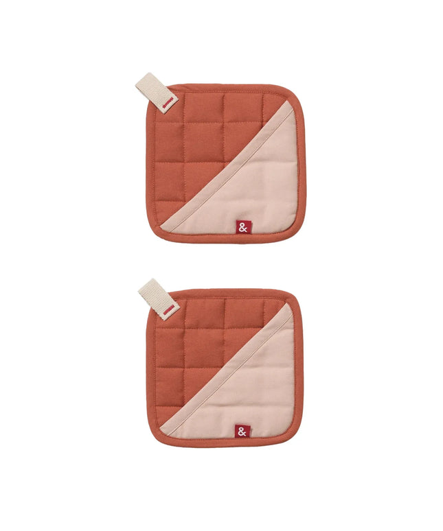 Lót Nồi Poly-Cotton Đỏ Paprika Hedley & Bennett HB001697 Có Vòng Móc 20.3 x 20.3 cm