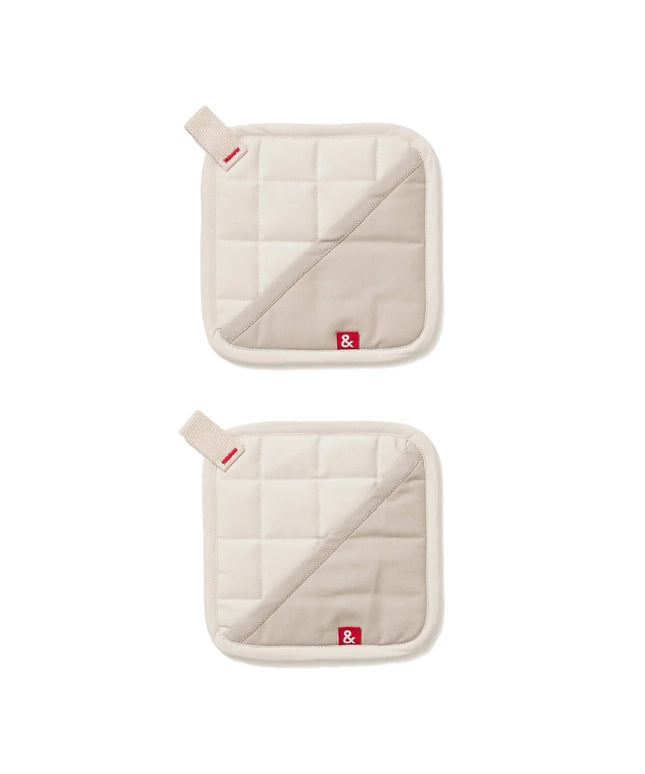 Lót Nồi Poly-Cotton Trắng Oat Hedley & Bennett HB001696 Có Vòng Móc 20.3 x 20.3 cm